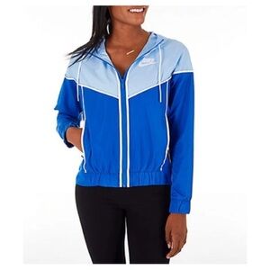 Nike Windrunner jacket blue/light blue and white size M